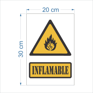 Letrero inflamable