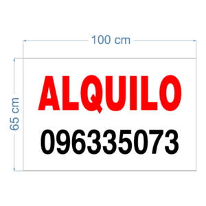 letrero alquiler