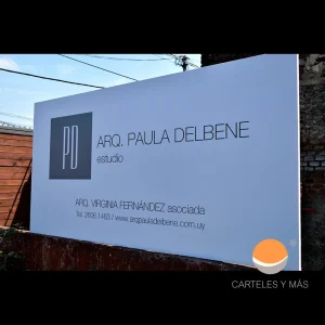 cartel para obras en construcción, carteles de obra